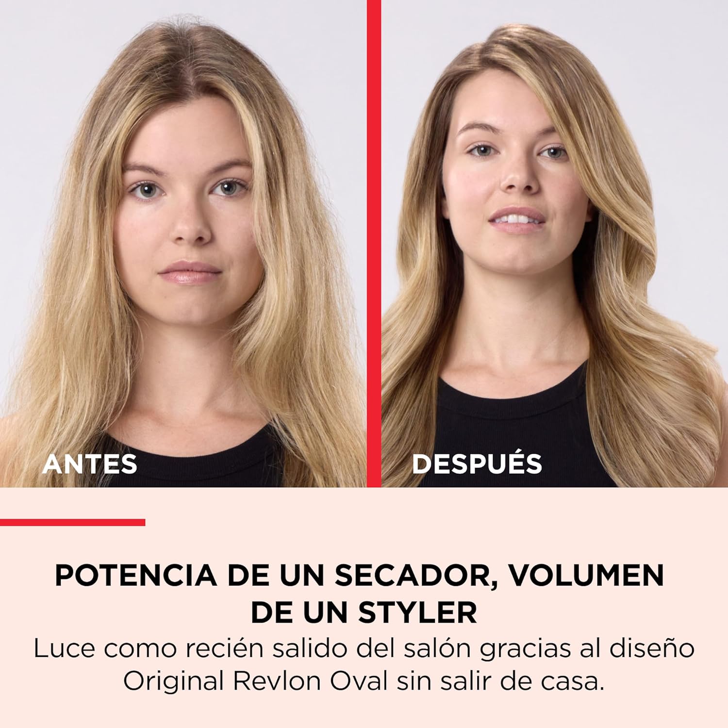 REVLON Salon One-Step - Secador Y Volumizador (3 Posiciones De Calor Y 2 Velocidades, Revesimiento Ceramico, Mango Ergonomico), Negro Y Rosa, Original
